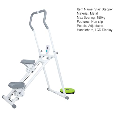 Stair Stepper for Home Gym Exercise, Compact Foldable Vertical Stair Climber, New Version Vertical Climber with Non-slip Pedals, Adjustable Handlebars for Full-Body Workout - Image 6