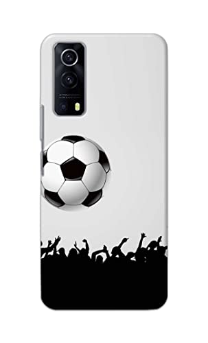 Image of Printed Hard Back Cover Case for Vivo Y53S | Vivo IQOO Z3 Back Cover (Football Icon) -1302