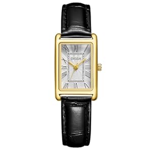 CIVO Gold Damenuhr Vintage Armbanduhr Klein – Rechteckige Uhren Damen Analog Quarz Frauen Uhr Klassische Geschenke