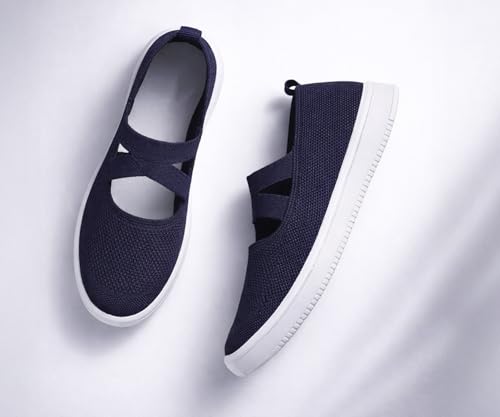 Image of Kraasa Ballet Flats Bellies for Women, Walking Flat Shoes for Woman, Lightweight Elastic Fit and Comfort, Ballerina for Ladies and Girls