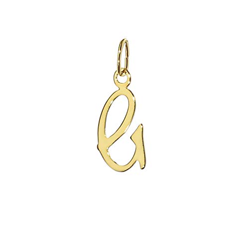 Preisvergleich Produktbild NKlaus Buchstabe G Kettenanhänger 333 Gold gelbgold Schreibschrift Alphabet Goldhänger 7811