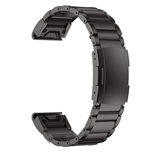 22 26mm Alloy Watch Band Bracelet Compatible for Garmin Fenix 5 5X Plus 6 6 Pro 945 Quick Release Smart Strap Wristband