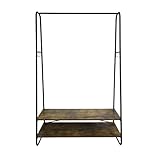 porte manteau bois sur pied pas cher Crochets d'attache : Ses crochets d'attache sur les côtés du portant à vêtements offrent une capacité de rangement supplémentaires. Pratique, vous pouvez y accrocher manteaux et vestes.