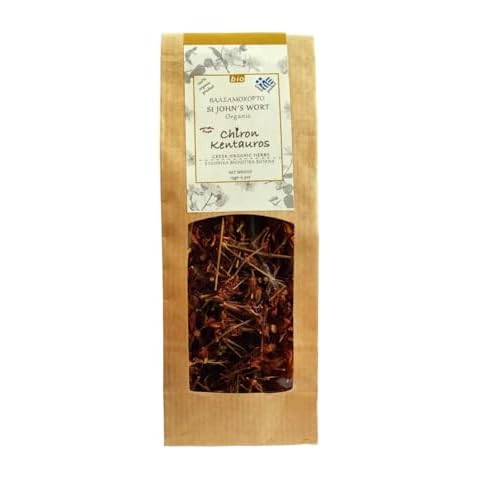 Greek Organic Bio Herb Hypericum/St John's wort flowers from Mount Pelion Greece - GMO/Caffeine Free 15gr - 0.50oz Cover