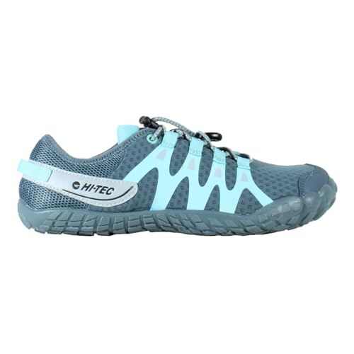 HI TEC   Zapatillas Barefoot Mujer Abyss Women's | Deportivas Barefoot Mujer Montaña, Senderismo | Calzado Respetuoso, Cómodo, Minimalista | Ligero, Transpirable y Flexible | Graphite, 41