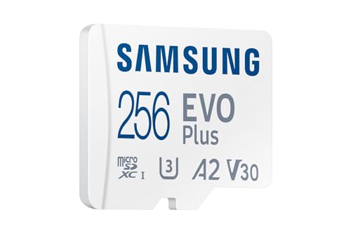 Samsung EVO Plus 2024 256GB MicroSD�������[�J�[�h SD�A�_�v�^�[�t��
