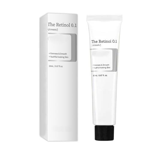 Crema Antiedad con Retinol, Hidratante Reafirmante para Ojos y Cuello, Reduce Arrugas, Líneas de Expresión y Mejora la Elasticidad, Renovación Diaria Suave para Todo Tipo de Piel (20 ml)