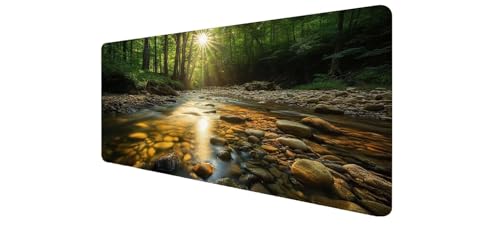 Tapis de souris grand format fini le glissement avec la base caoutchouc