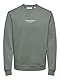ONLY & SONS Herren ONSCURATED REG Crew Neck Sweat Sweatshirt, Castor Gray, M