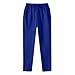 Men's Sweatpants Loose Fit Lounge Fashion Athletic Runninng Jogger Pants Elastic Waist Straight Leg Track Pant Blue Winter Trousers for Men 3X