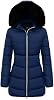 Chaqueta de plumas larga de invierno para mujer MOERDENG, ligera y moderna 2