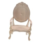 Bois : fabriquée en bois, cette chaise est conçue pour durer et facile à nettoyer, garantissant qu'elle reste un élément fiable de votre collection, support de téléphone pour chaise, accessoire de meuble miniature