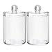 HoveeLuty Organizzatore per Trucco del Contenitore per Distributore di Distributori di Distributore di Cotone per Distributore di Plastica Trasmessa in Plastica Trasparente per Donne 2 PCS Strumento
