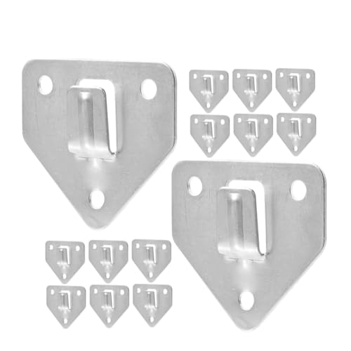 UKCOCO 15piezas Ganchos De Pared Para Extintores De Incendios Soporte De Montaje Triangular De Hierro Galvanizado Perchas Resistentes Para Colgar Extintores Pared Ahorro De Espacio y Fáci