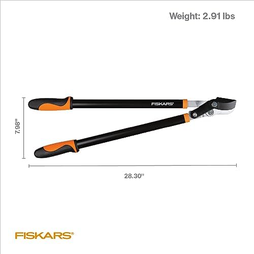 Fiskars 28-Inch Power-Lever Garden Bypass Lopper and Tree Trimmer, Sharp Precision-Ground Steel Blade for Cutting Branches up to 1.75-Inch Diameter - Thumbnail 3