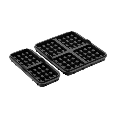 2 Piezas Molde para Gofras Freidora de Aire, Silicona Alimentaria 21x19x4cm y 21x9.5x4cm, Resistente al Calor -40°C a 200°C, Antiadherente, Reutilizable