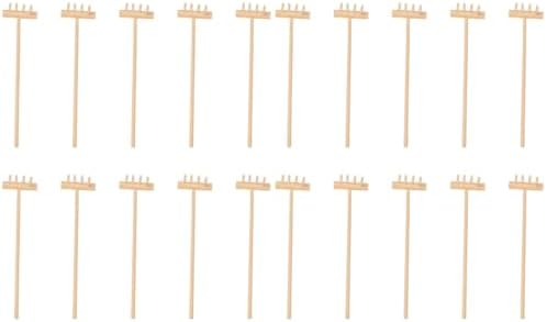 YARNOW 20 Pcs Bamboo Zen Garden Rakes Mini Tabletop Sandbox Tools...