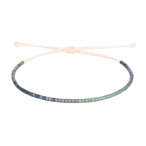 Image of KELITCH Miyuki Friendship Bracelet Boho Seed Beads Women Thin Strand Bracelets Adjustable