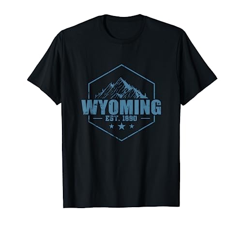Wyoming Est. 1890 EEUU América State Camiseta