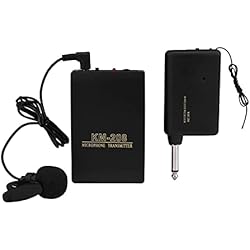 Sistema De Microfonos Sistema De Micrófono Inalámbrico, Mini Kit De Micrófono Inalámbrico Con Clip Incluye Transmisor Y Receptor De FM De Petaca Para Enseñar, Predicar Y Hablar En Público