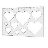 Heart Inlay Template 9-in-1(1pc) Acrylic Router Fixture Template I Tools and Router Templates for Wo