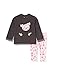 Chicco Completino Felpa + Leggings Traje- Juego de Vestimenta, Gris y Rosa, 62 para Bebés