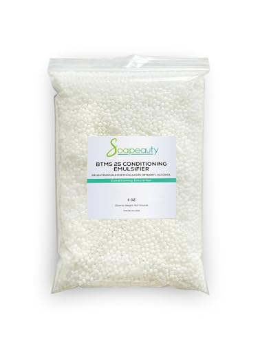 Soapeauty BTMS-25 8 oz | Conditioning Emulsifier for Hair Care, Skin Care, Leave-in Treatment, Lotion Making Products | Behentrimonium Methosulfate & Cetearyl Alcohol 25% - 8 oz