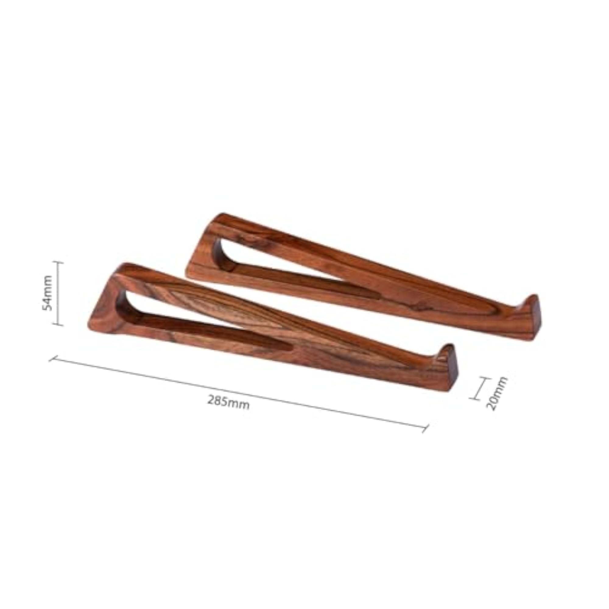 Wooden Laptop Riser and Desk Organizer, Solid Natural Wood