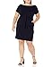 Kesujin Women's Summer Dresses for Women Work Clothes Party Bodycon Midi Knee Length Dresses for Women with Pocket (Black, Tag M (US 8-10))