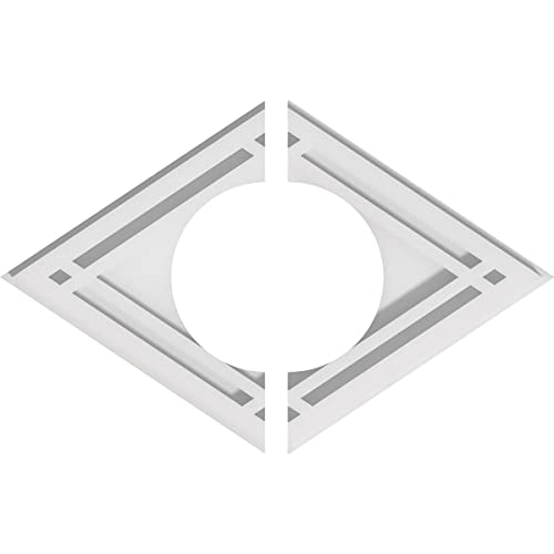 Médaillon de plafond 2 pièces pour cacher les défauts de pose