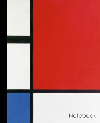 Piet Mondrian: notebook 120 pags 7,5 x 9,25, Journal for Math and Science, Students, Work, Office, Quad Ruled