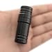 CChiai 5/16 x 18 Pool Cue Joint Protector Black Plastic Rod Connector Threaded Cap for Protecting Shaft and Head