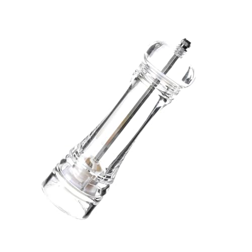 NAMOARLY Acrylic Pepper Mill and Sea Salt Shaker with Adjustable Coarseness Manual Grinder for Fresh Seasoning and Efficient Kitchen Tool