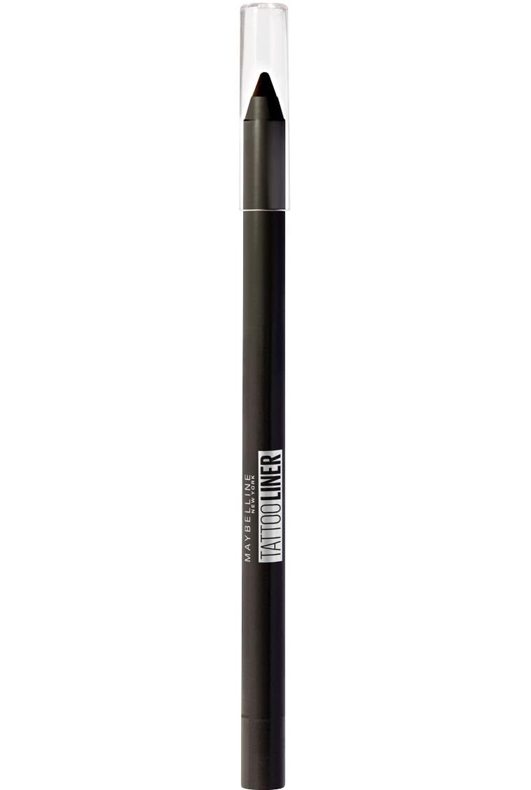 Maybelline Gel Pencil Liner, Tattoo Eye Liner Quick Drying Eyeliner, Waterproof & Smudge-Proof – Semi-Permanent Tattoo, Long-Lasting Sharpenable with Built-in Sharpener, Shade: Deep Onyx