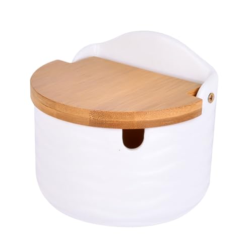 Cabilock Spice Jar Sugar Jars Kitchen Blue Pot Labels Lids Large Condiment Salt Food Containers Seasoning Container Seasoning Keeper Seasoning Can Wooden