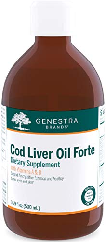 Genestra Brands Cod Liver Oil Forte | Vitamin + Essential Fatty Acid Supplement | 16.9 fl. oz.