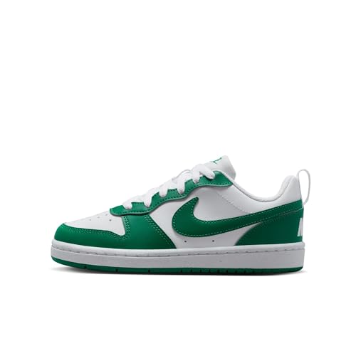 Nike Unisex Court Borough Low Recraft White/Malachite-Malachite-White Basketball Shoes UK 5.5