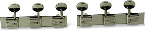 Kluson 3 On A Plate Deluxe Series Tuning Machines For Lap Steel Guitar Nickel