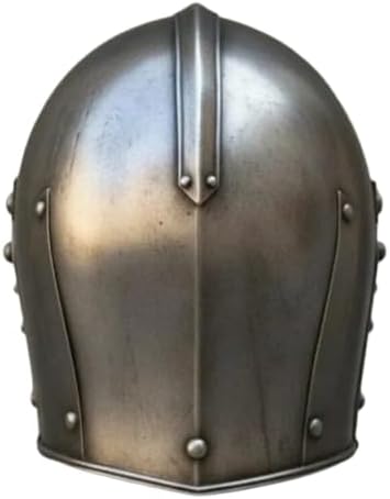 Medieval Templar Barbute Helmet Knight Head Armor Helmet Steel Reenactment LARP Cosplay Warrior Costume for Adult Halloween