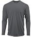 DRI-EQUIP Youth Long Sleeve Moisture Wicking Athletic Shirts. Youth Sizes XS-XL, Iron Grey, Medium