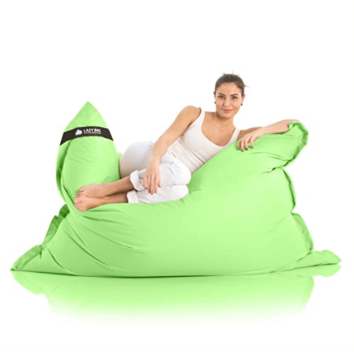 Original LAZY BAG Sitzsack XXL 400L Riesensitzsack 180x140cm (Grün) - 3