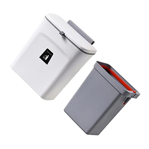 Contenedor de basura rectangular plástico para colgar