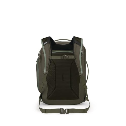 Image of Osprey Transporter Travel Pack 36 Pine Leaf, Green OS | travel backpack, carry on bag, laptop sleeve, personal item, Green color, OS size