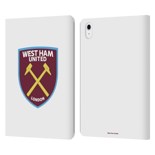 Carcasa iPad Air 2022 West Ham United FC blanca con escudo a todo color