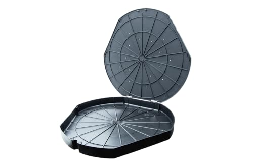 reMAIN MAINbox - 5 St. Mehrweg Pizzakarton aus Recyclingmaterial - nachhaltige Take Away Box - Privat oder Gastrobereich/geeignet für Pizza, Lahmacun, Pide, Flammkuchen, UVM. (Schwarz)