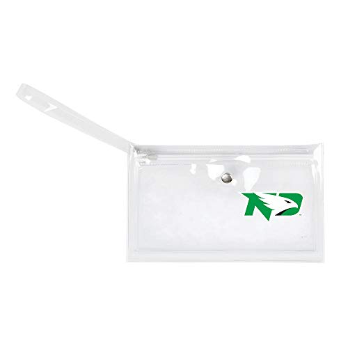 Image of NCAA North Dakota Fighting Sioux Unisex Ncaancaa Ticket Wristlet, Clear, 9 inch by 5.25 inch