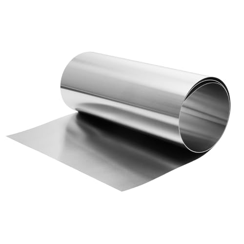 430 Stainless Steel Foil Roll, 0.1mm x 200mm x 1M Stainless Steel Sheet, Metal Foil for Crafts, Electronic Equipment, Industry Machinery, Hardware