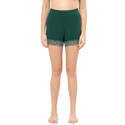 Image of Amante Solid Above Knee Mid Rise Short