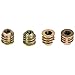 Leapiture 50Pcs M4x8mm Zinc Alloy Drive Head Nut Furniture Nuts Threaded Drive Shaft Nut Drive Hub Nut Drive Gear Nut Compact for Industrial Wood