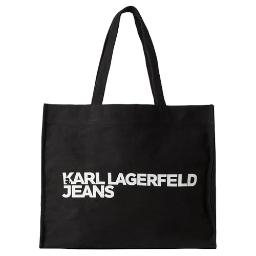 KARL LAGERFELD JEANS, Damen, Essential Logo Shopper, Schwarz, One size
